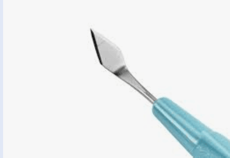 couteau angulé clear cornea double bevel up — vue 1