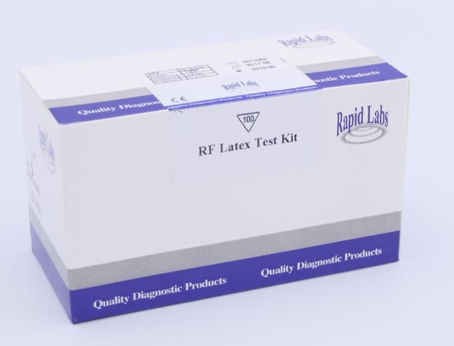 RA (RF) LATEX 100 TEST  KIT RAPID LABS