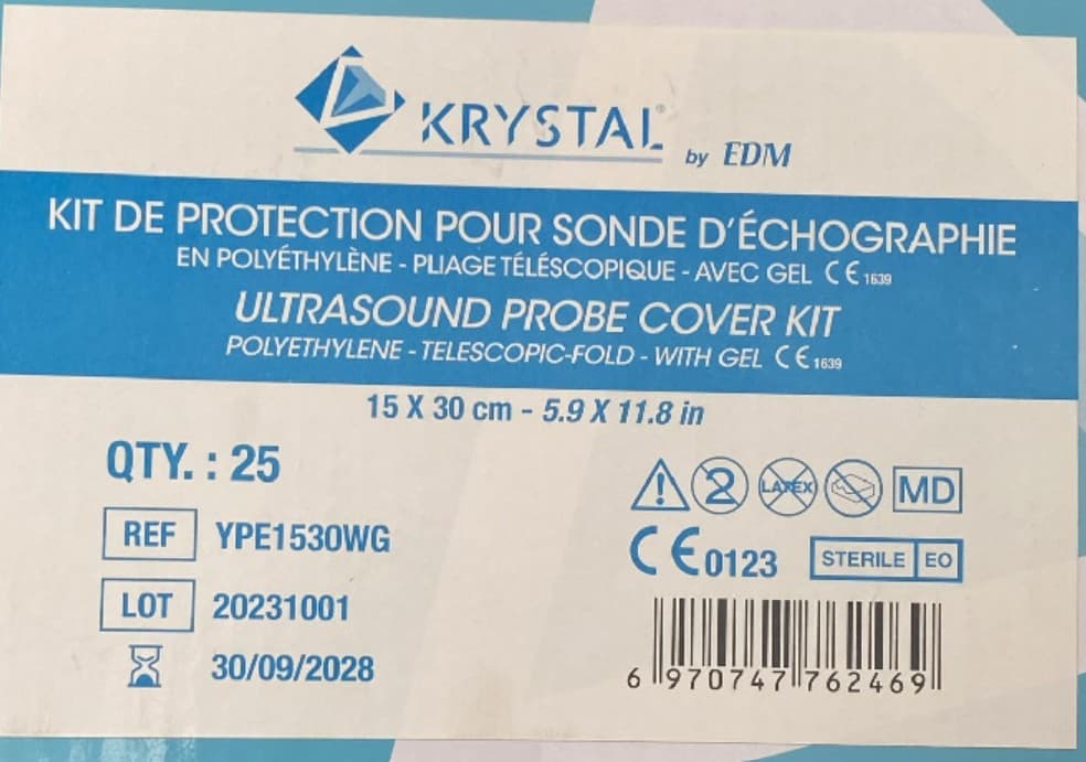 Kits de Protections Stériles pour Sondes d’échographie Superficielles KRYSTAL — vue 1