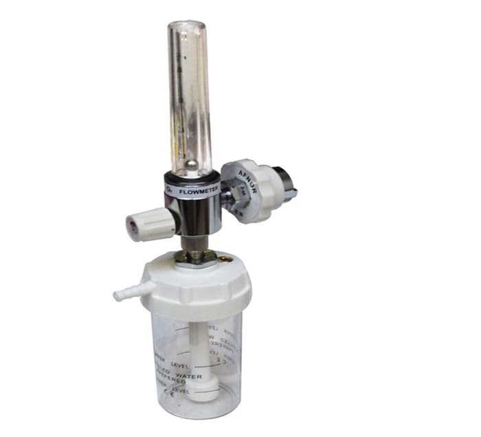 DEBITMETRE D’OX2 MURAL A BILLE ET HUMIDIFICATEUR — vue 1