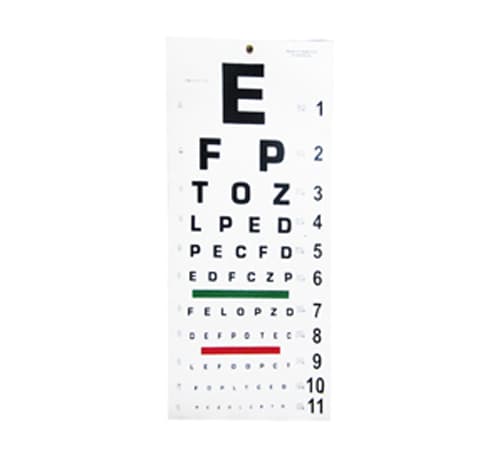 ECHELLE D’ACUITE VISUELLE LETREE « A » /11 — vue 1