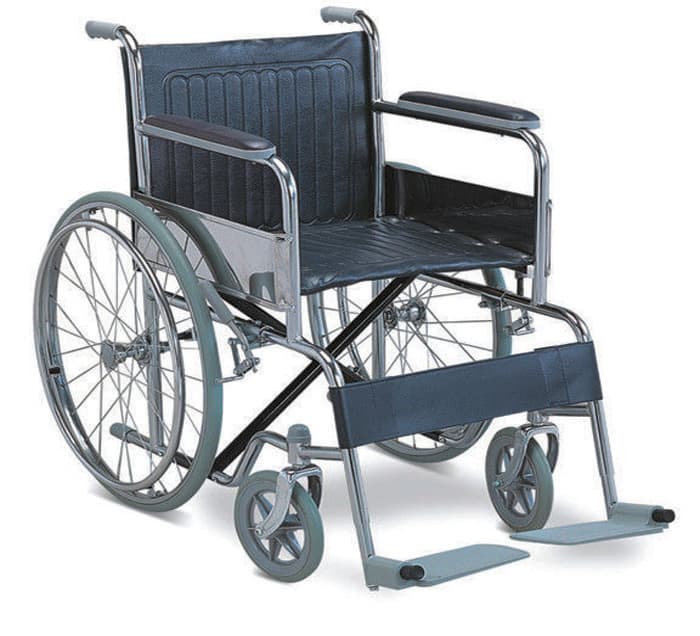 FAUTEUIL ROULANT ADULTE ‘BASIC CHROME’ — vue 1