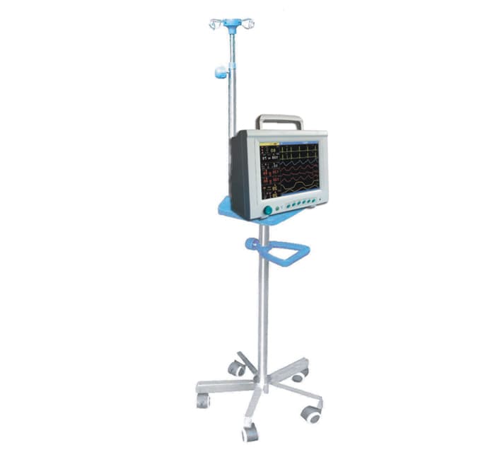 POTENCE A SERUM INOX PORTE MONITEUR ABS — vue 2