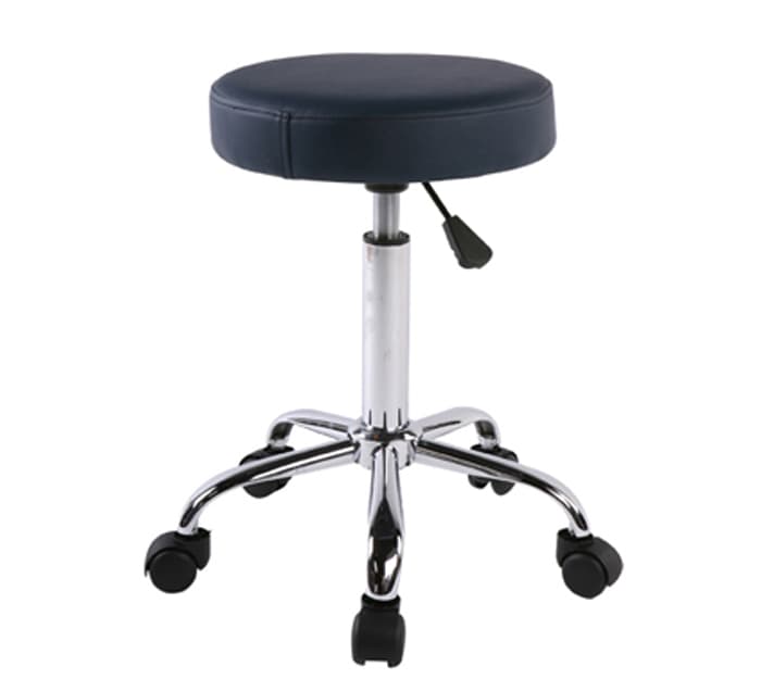 TABOURET ROND ROULANT PIETEMENT CHROME — vue 1