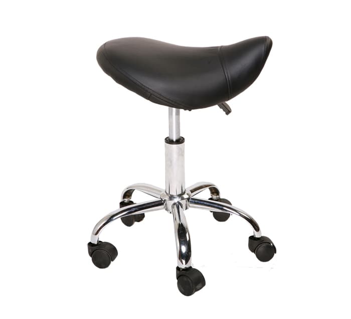 TABOURET ASSISE SELLE ROULANT PIETEMENT CHROME — vue 1