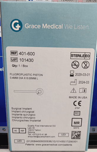 Piston de teflon pour otopongiose ORL — vue 1