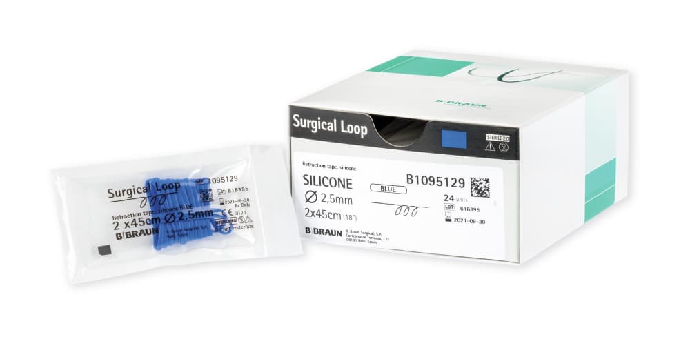 Surgical Loop Silicone White 2.5 mm 2×45 cm – B. Braun