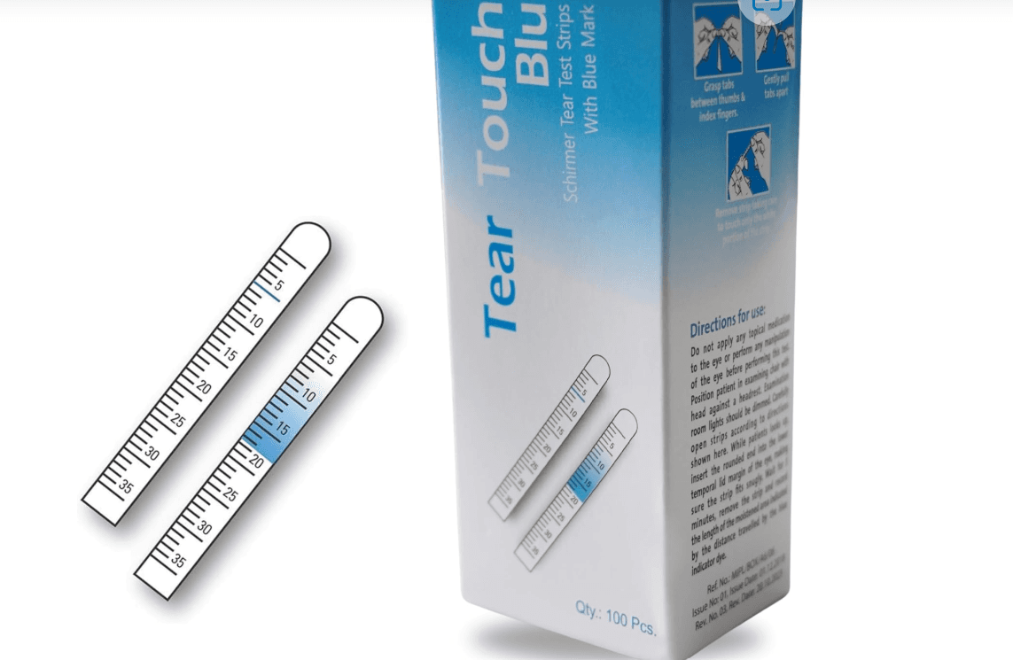SHIRMER TEAR TEST STRIP Les bandelettes de test de Schirmer