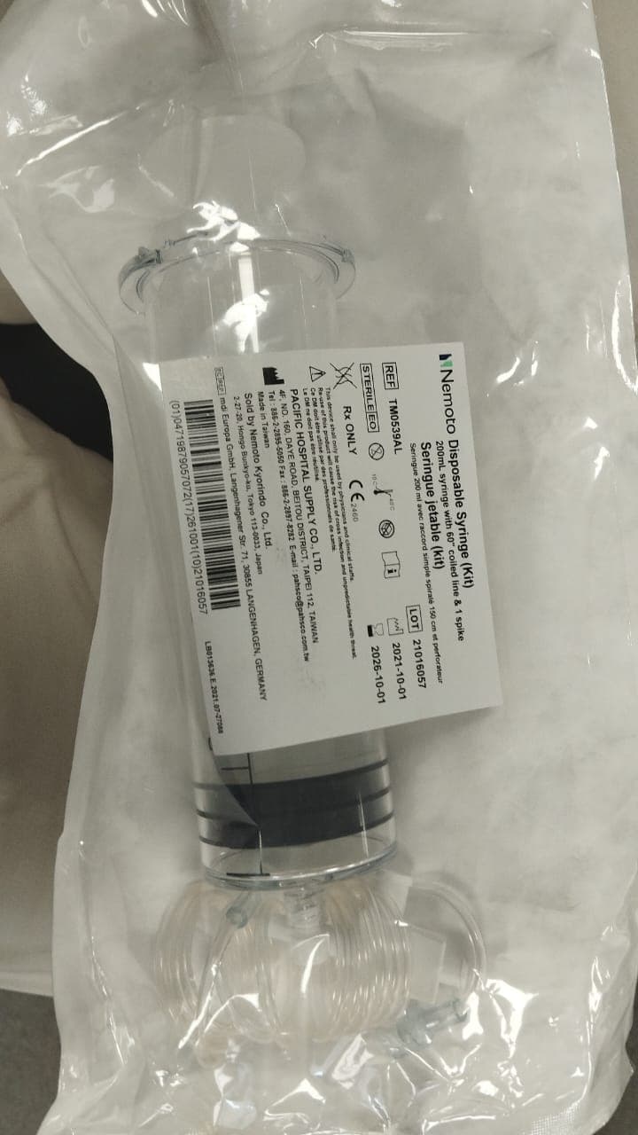 Seringue à usage unique 200 ml avec kit de remplissage – NEMOTO — vue 1