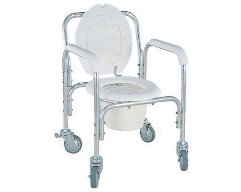 CHAISE ROULANTE ALUMINIUM AVEC BASSIN