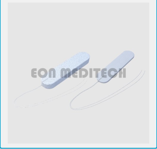Chaîne de compresse nasale osseuse,Nasal Pack with String (8.0x1.5x2.0)cm