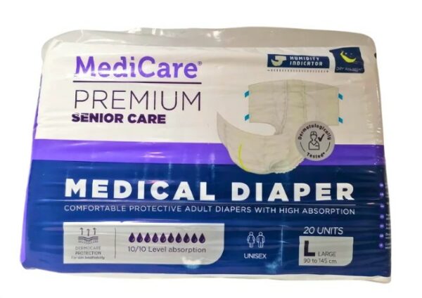 Medicare Couche Adulte Siaper night L 20 unités