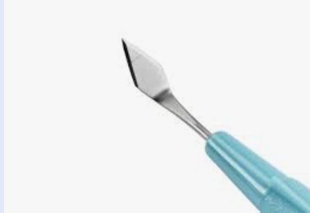 couteau angulé clear cornea double bevel up