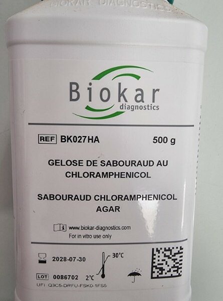 Gélose Sabouraud au Chloramphénicol – Biokar Diagnostics