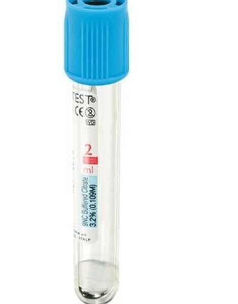 Tube sous vide citrate 2 mL – Vacutest (tube coagulation)