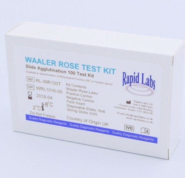 WAALER ROSE TEST 100 TEST KIT RAPID LAB