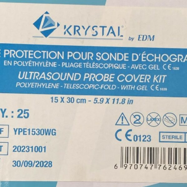 Kits de Protections Stériles pour Sondes d'échographie Superficielles KRYSTAL